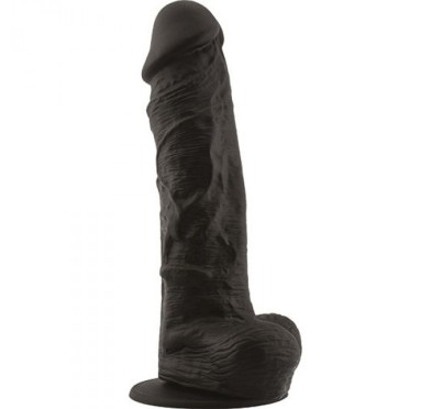 Czarne dildo rozmiar xxl duże grube mocne sex 28cm